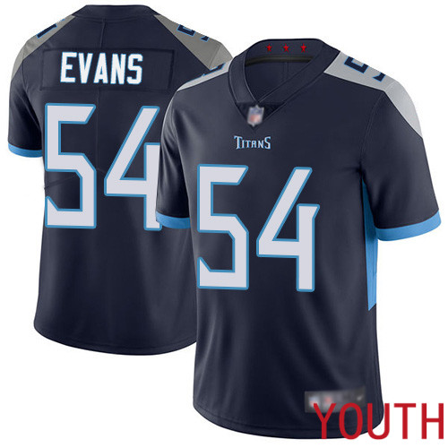 Tennessee Titans Limited Navy Blue Youth Rashaan Evans Home Jersey NFL Football #54 Vapor Untouchable